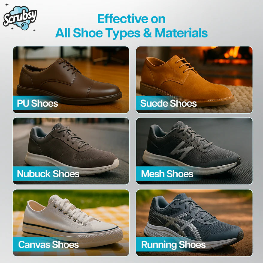 India's #1 All-in-1 Footwear Cleaner (1+1 Free) (Free Brush)