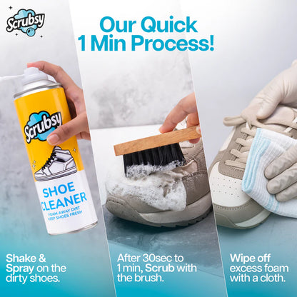India's #1 Foam-Based Footwear Cleaner (Free Cleaning Brush) (Pack of 2)